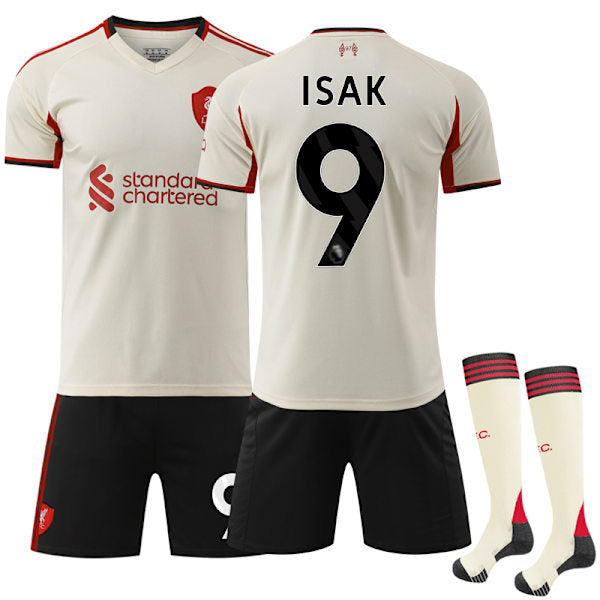 Liverpool 2025/26 bortakit – barn & vuxna #9 Isak Liverpool 2025/26 bortakit – barn & vuxna #9 Isak